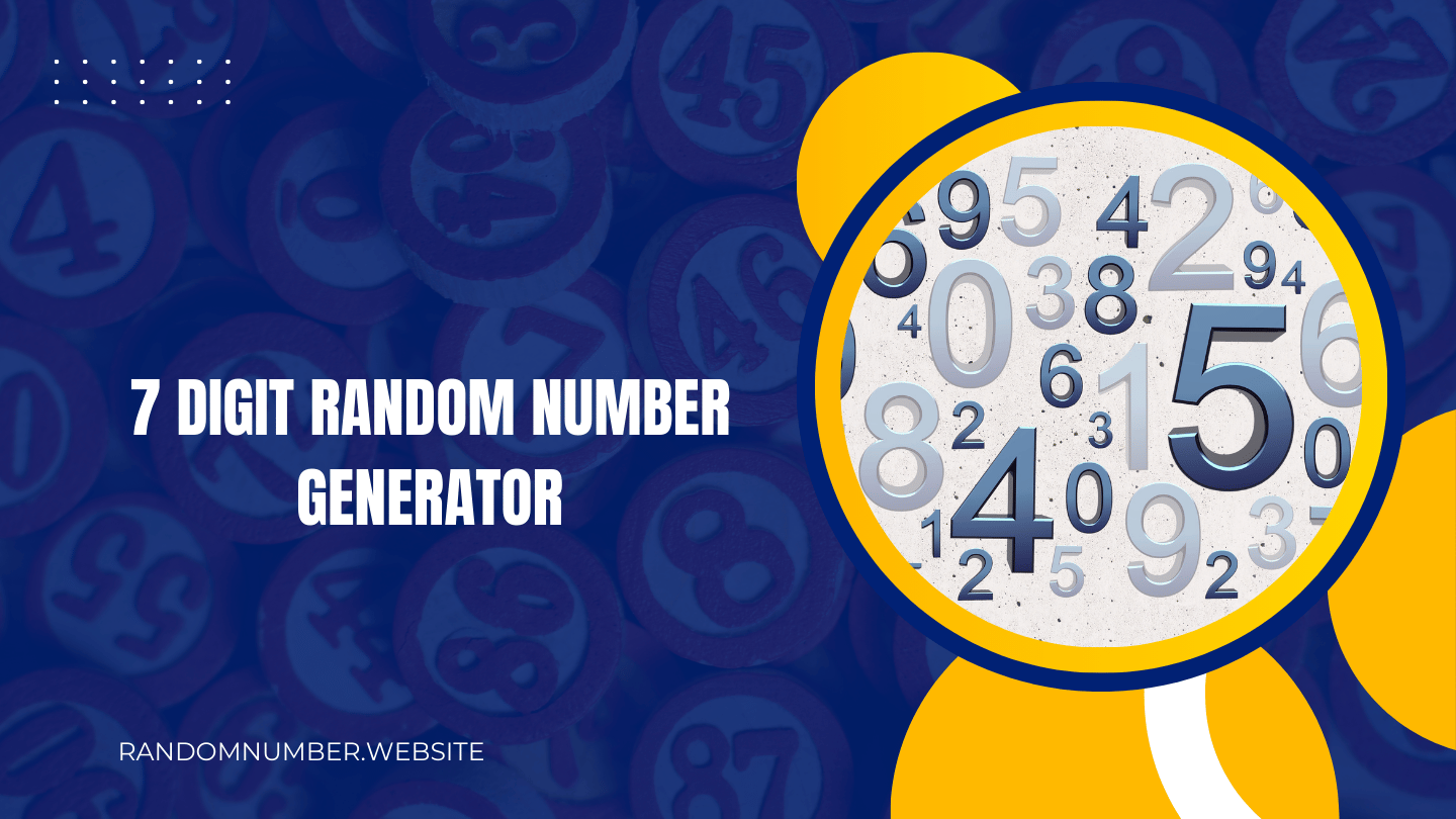 7 Digit Random Number Generator