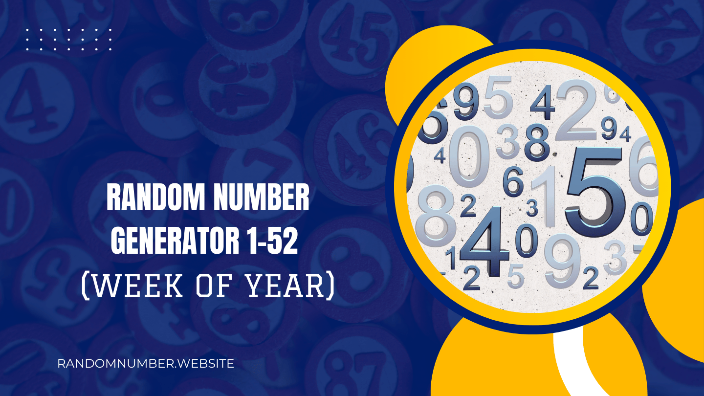 Random Number Generator 1-52 (Week of Year)
